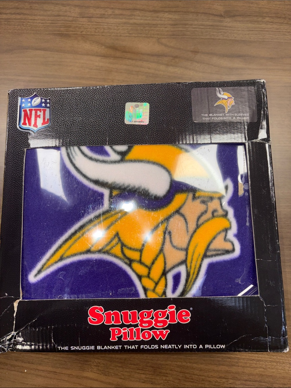 NFL Minnesota Vikings Purple Gold Snuggie Pillow